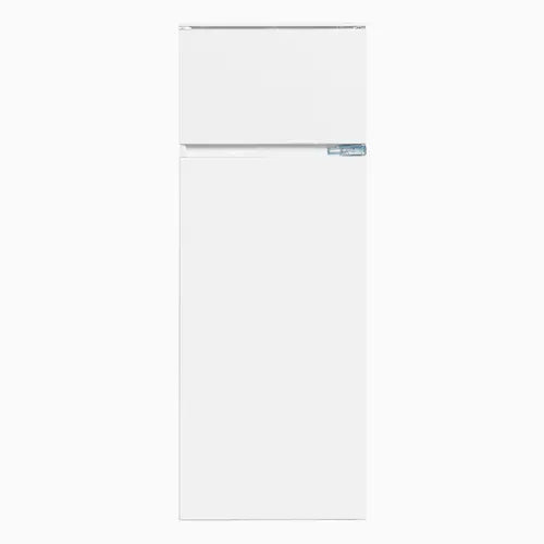 White refrigerator on a white background