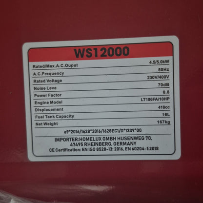 Walter  WS12000 Power generator