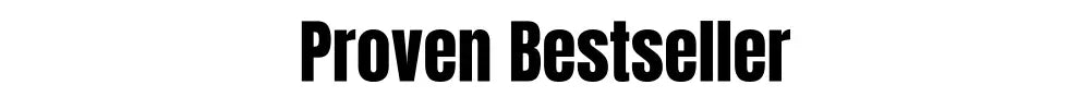 Text 'Proven Bestseller' in black on a white background