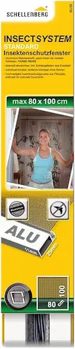 Schellenberg insect screen with dimensions 80x100 cm on a yellow background