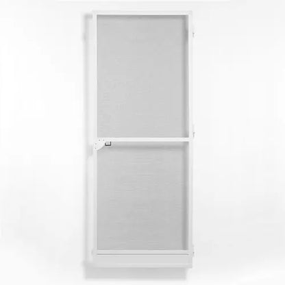 White screen door on a white background